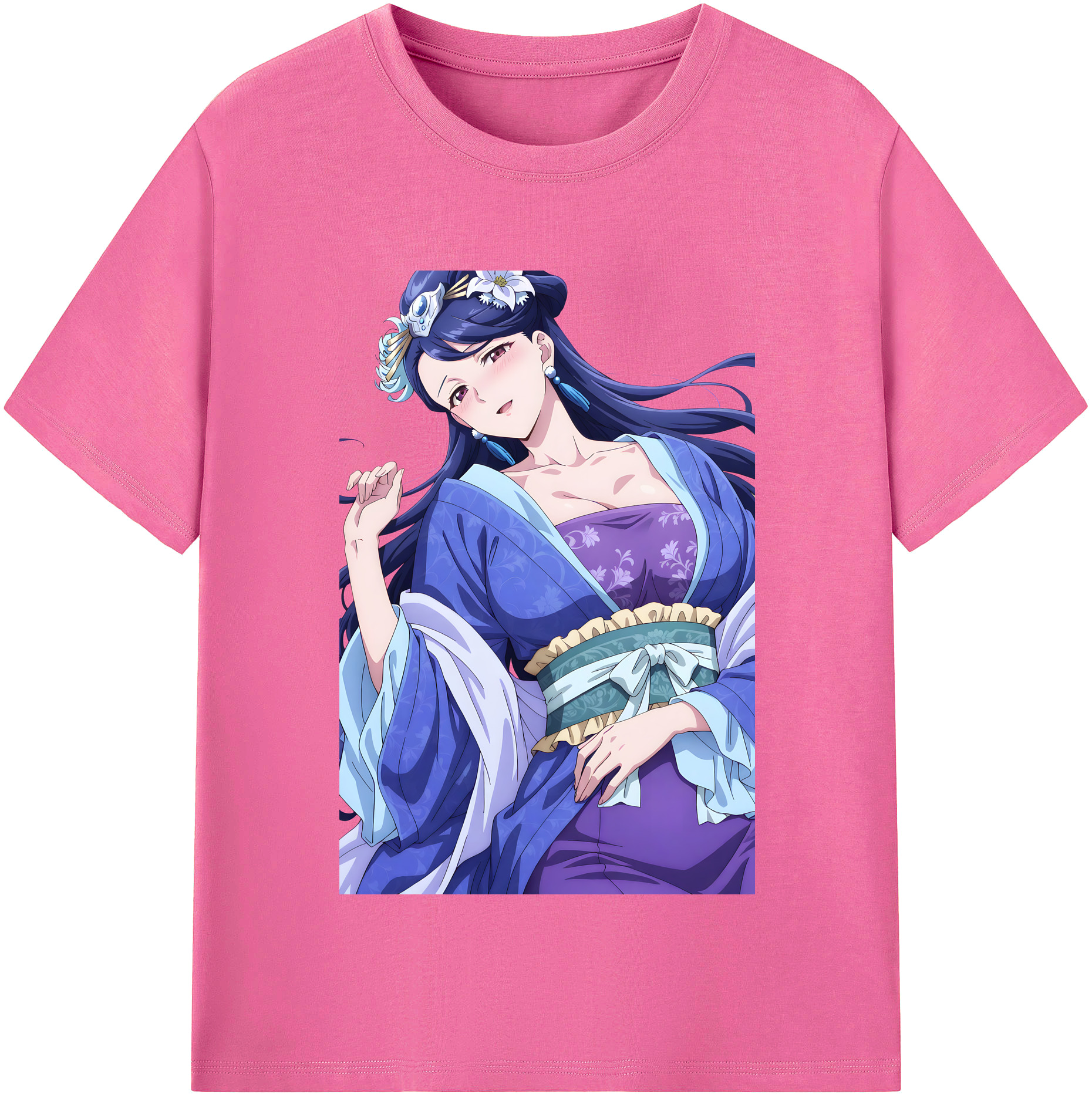 （画像用） 薬屋のひとりごと The Apothecary Diaries レディースカジュアルプリントTシャツ（綿100％）